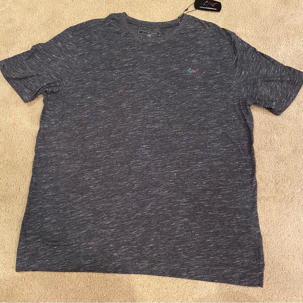 Greg Norman heather dark gray tshirt size XL NWT